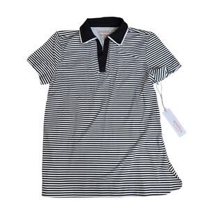 NWT Kinona Classic and Fantastic Summer Pinstripe Black and White XS Top UPF